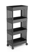 3-Tier Rolling Storage Cart with Wheels – Multi-Purpose Organizer Rack